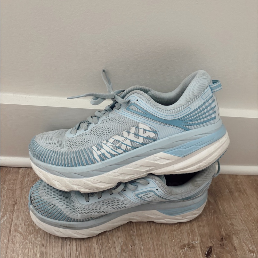 Hoka One One Light Blue Running Shoes